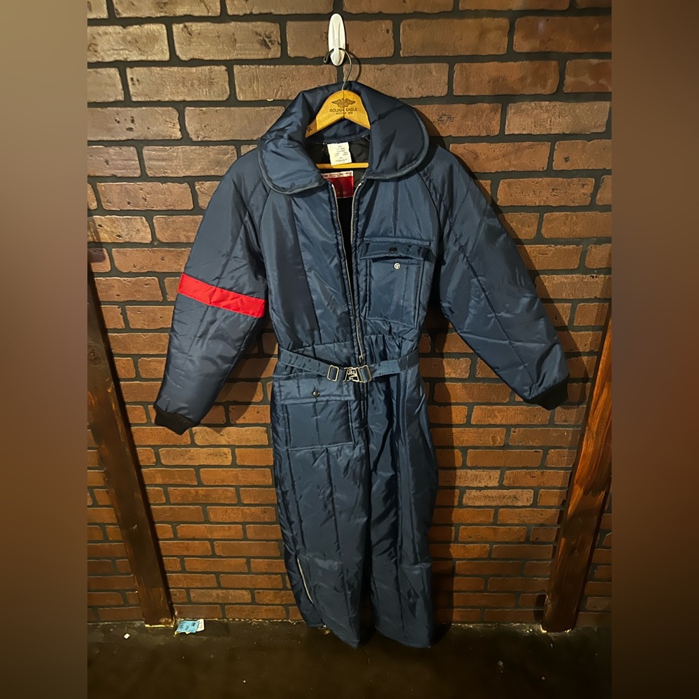 NWOT Vtg 70s JC Penney Snowmobile Ski Winter Snow Suit Size Small.